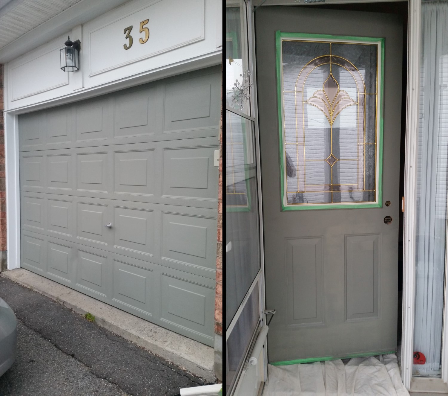 Painting Garage Door / Front Door